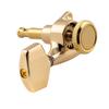 Musiclily Pro L3R3 Locking Tuners for Electric and Acoustic Gold Large Hex Buttons Guitars,