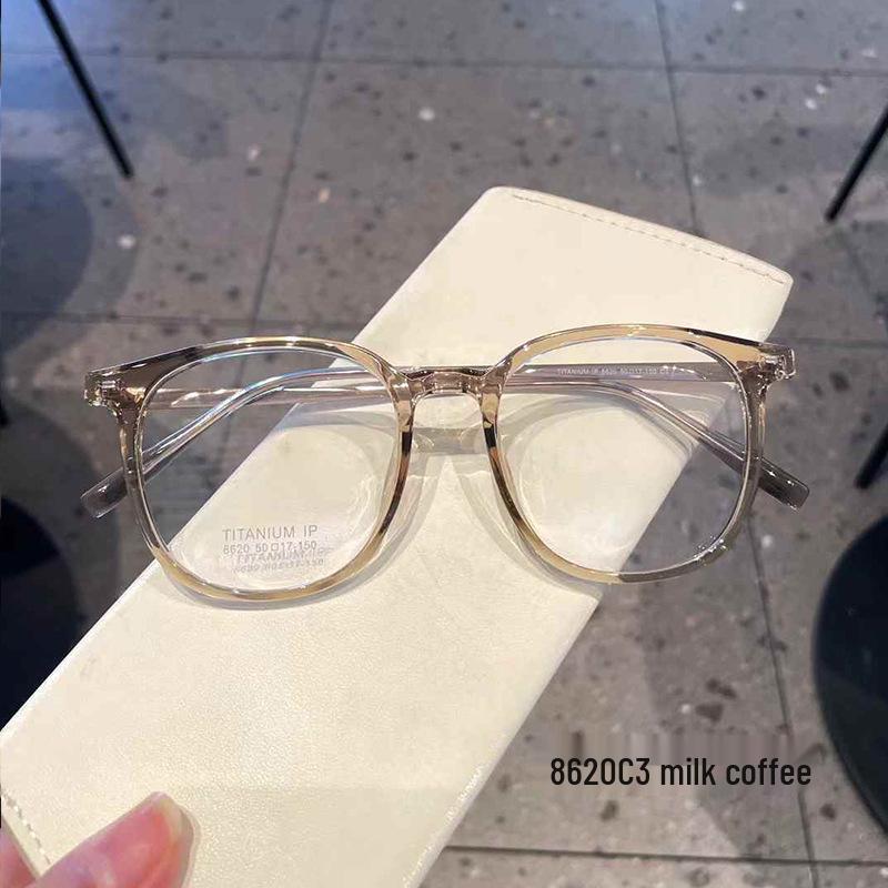 Danyang Retro Square Titanium Eyeglass Frames, Unisex Myopia & Anti-Blue Light Compatible (Model 8620)