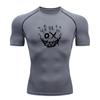 Men's Compression Fitness Workout T-Shirt, Scratch Style Lau