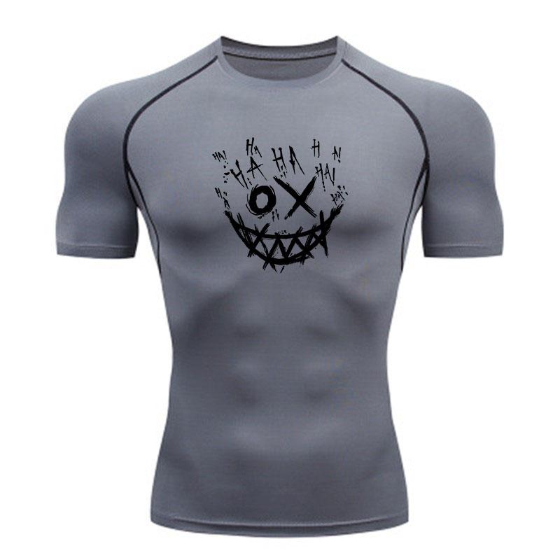 Men's Compression Fitness Workout T-Shirt, Scratch Style Lau