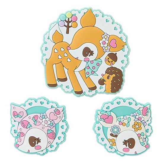 Sanrio Humming Mint Rubber Clip Set (Patchwork)