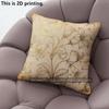 Vintage Gold Floral Throw Pillow Covers Pattern Cushion Cover Suitable for Sofa Bedroom Car Pillow Cover
