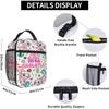 Who Loves Axolotls Reusable Insulated Lunch Bag Portable Leak-Proof Cooler Bag with Bottle Holder for Work Picnic Hiking Camping