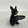 Lovely Dog Statue Key Candy Bowl Dog Statues Figurines Entryway Table Ornament for Office Home Decors New Year Gift