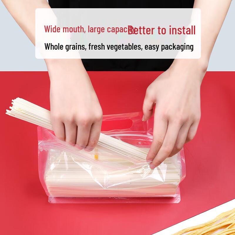 Miaojiayi Transparent Self-Sealing Stand-Up Bags with Handle