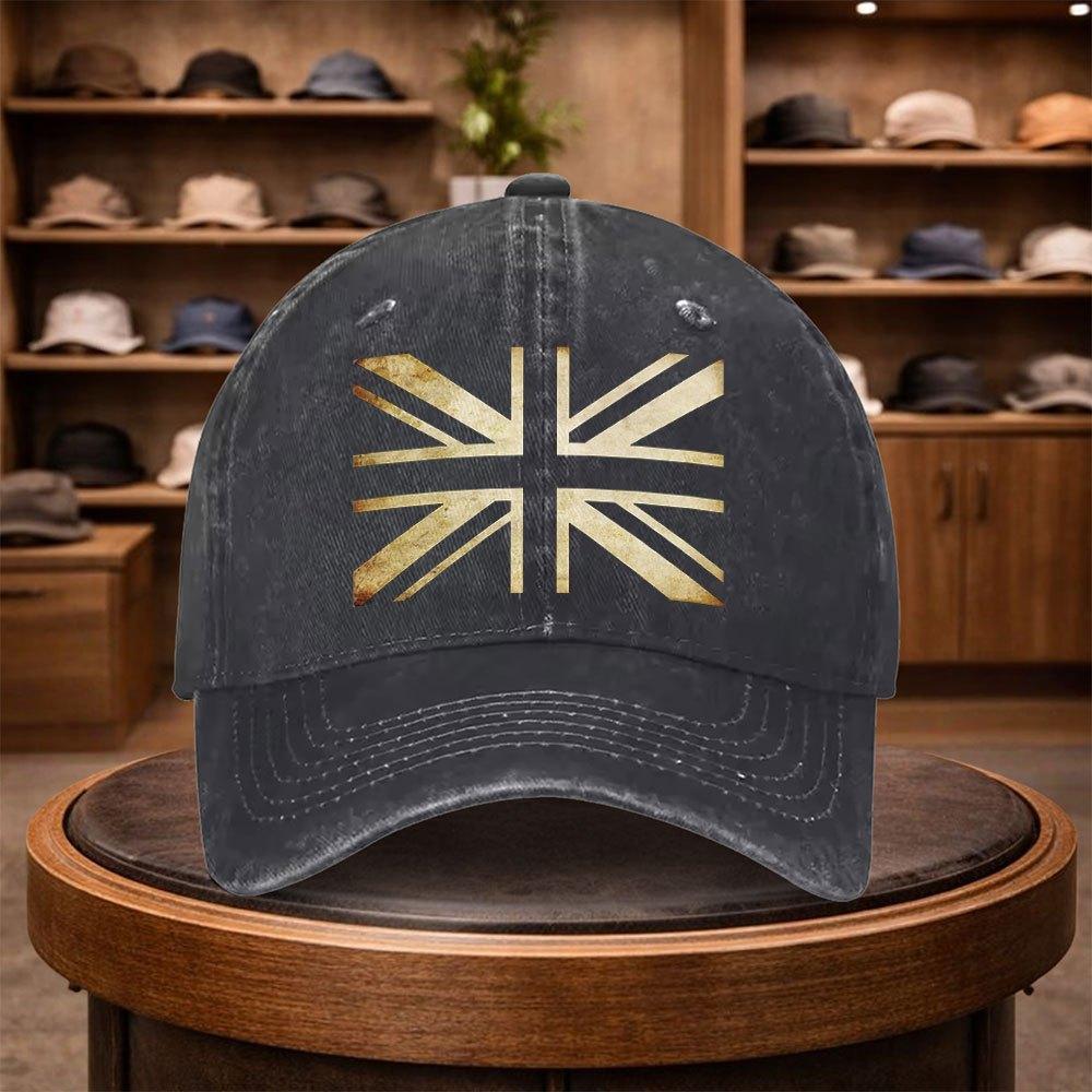 British Flag Print Baseball Cap Casual Snapback Hat Fashionable Hat Outdoor Adjustable Leisure Cap Suitable for All Season