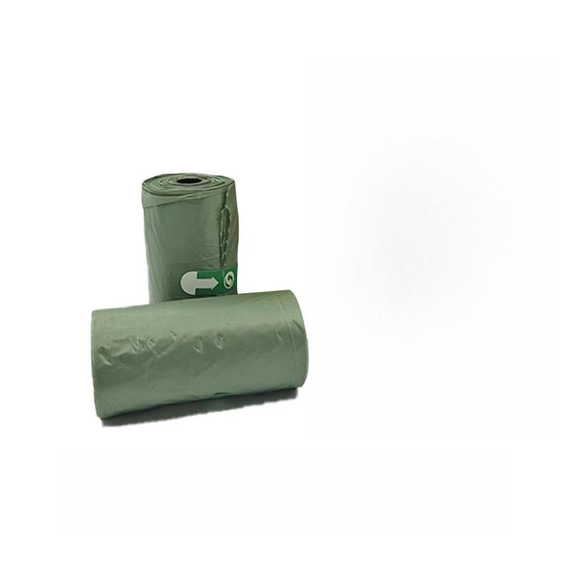 8/12 rouleaux sacs épais pour merde: anti-fuite pour chien, en plein air, motif empreinte vert