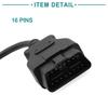 ACROPIX 6Pin to OBD2 16Pin Cable 30cm Universal 16Pin Extension Cable Cord Black