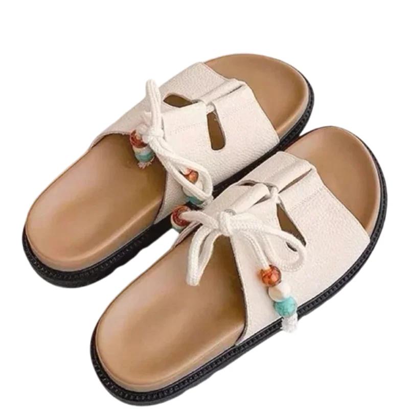 Fashion Flats Women Slippers Casual Cozy Shoes Fashion Dress Woman Sandals Summer 2025 Walking Beach Flip Flops New Sandalias De Mujer