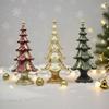 Christmas Tree Figurines Small Resin Christmas Trees Home Decor Christmas Decorations Indoor Mantle Centerpieces New Year Gift