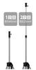 Shinwa Sokutei Tripod for Laser Elevator D 76829 Levels, Handle-Operated 3m, Lightweight, High-Altitude Type,