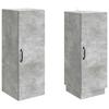 Cabinet Set 2 pcs Concrete Grey Wood Based Material