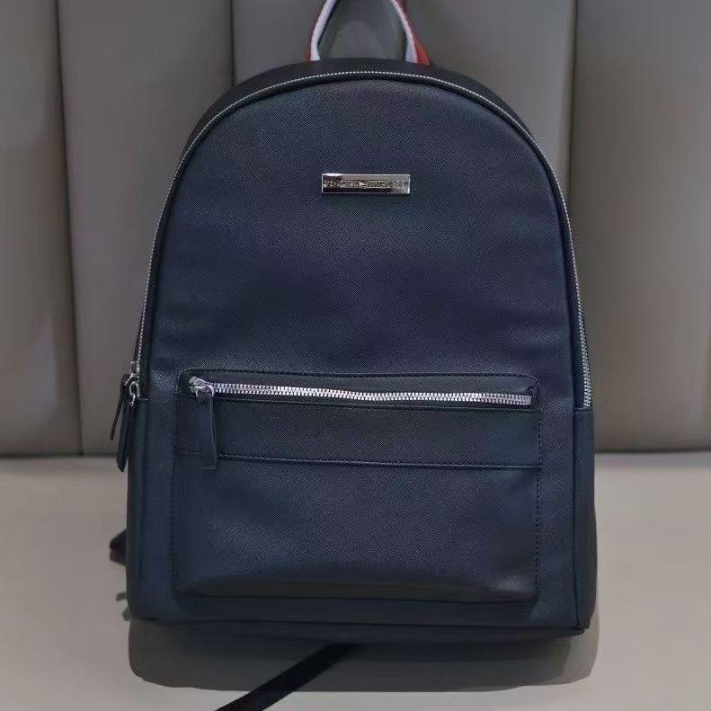 TMF Versatile Fashion Double-Shoulder PU Leather Backpack - Trendy, Large-Capacity for Men & Women