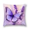 Purple Butterflies and Lavender Patterned Cushions Square polyester pillowcase, modern sofa decorative cushion cover