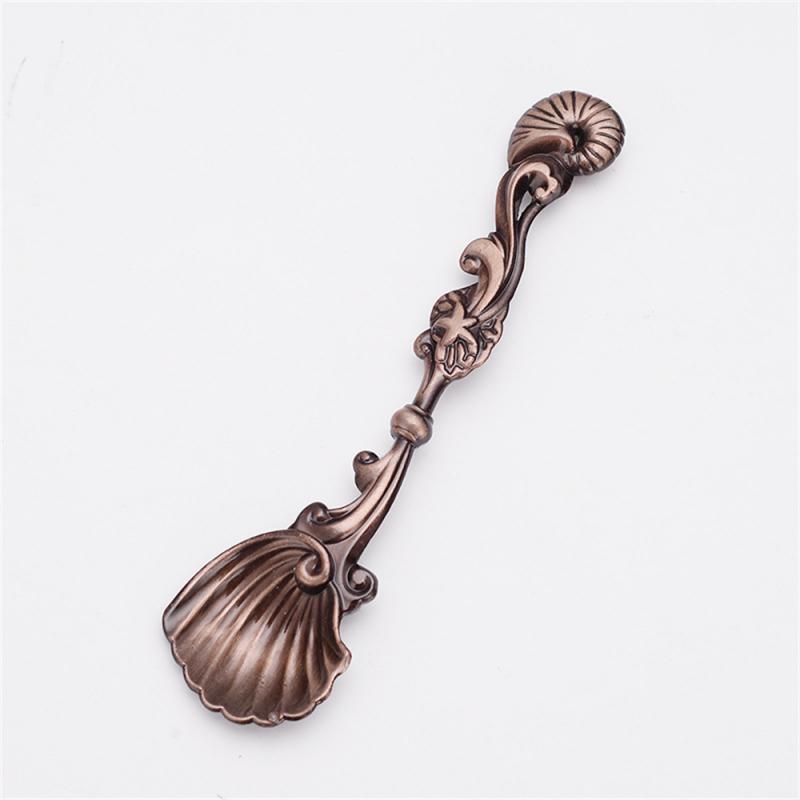 Ice Cream Spoon Zinc Alloy Eco-friendly Wholesale Creative Tableware Milk Spoons Retro Kitchen Accessories Stirring Spoon