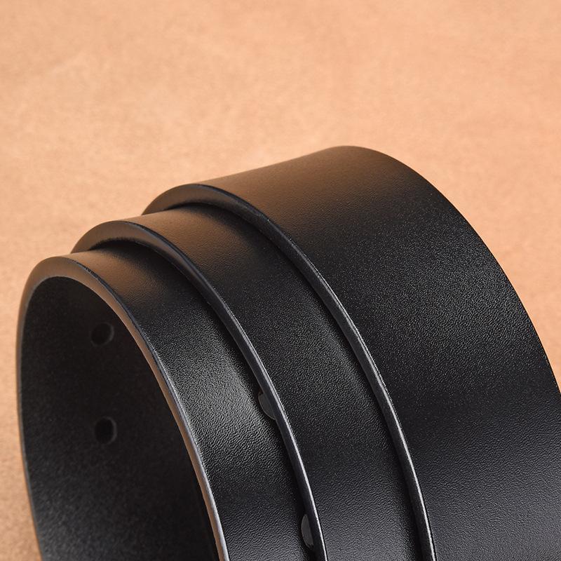 Retro Belt Men'S High-End Leather Casual Business Cowhide Belt Pin Buckle Belt