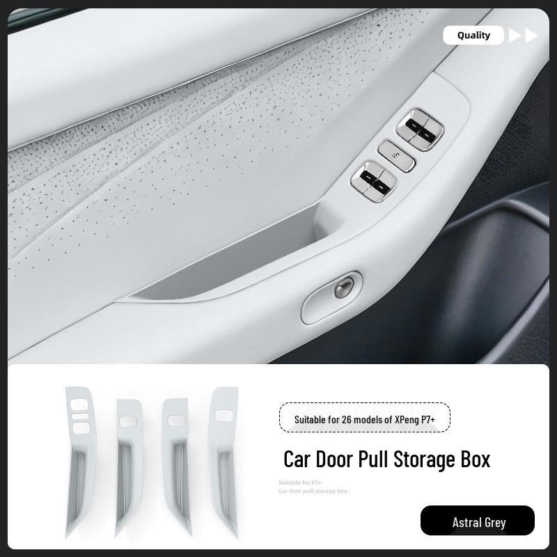 Silicone Protective Pad & Storage Box for 26 Xiaopeng P7+ Models Door Handle & Window Panel