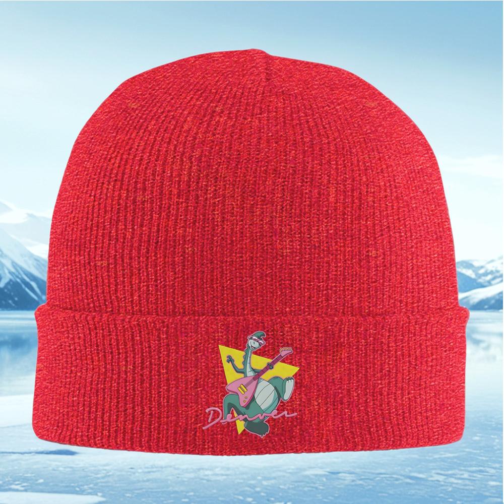 

Cool dinosaur with pink guitar and shades Men Women Unisex Knitted Hat Beanie Pullover Cap Winter Thermal Warm Christmas Outdoor