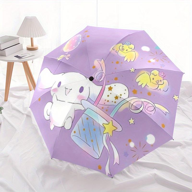 

1pc Sanrio Magician Cinnamoroll Design Automatic Opening and Closing Umbrella - Small Umbrella Suitable for Various Occasions, Portable 3-Fold Small U