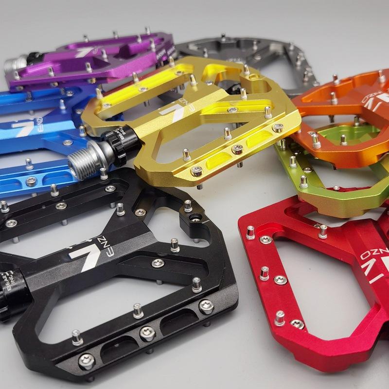 Nuevos Pedales de Bicicleta de Montaña Pedal MTB Aluminio Bicicleta Plataforma Ancha Pedales Planos 9/16" Rodamiento Sellado Pedales de Bicicleta