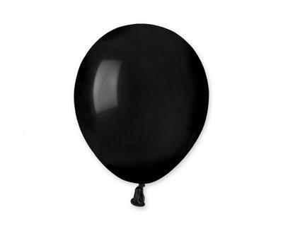 Pastel Balloons 5" Black 14 100pcs | A50/14