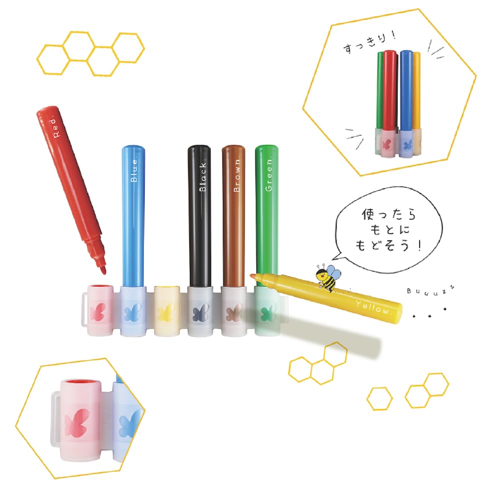 Epoch Chemical Pen Display Set Water-Based "Hanikamu" 560-10800