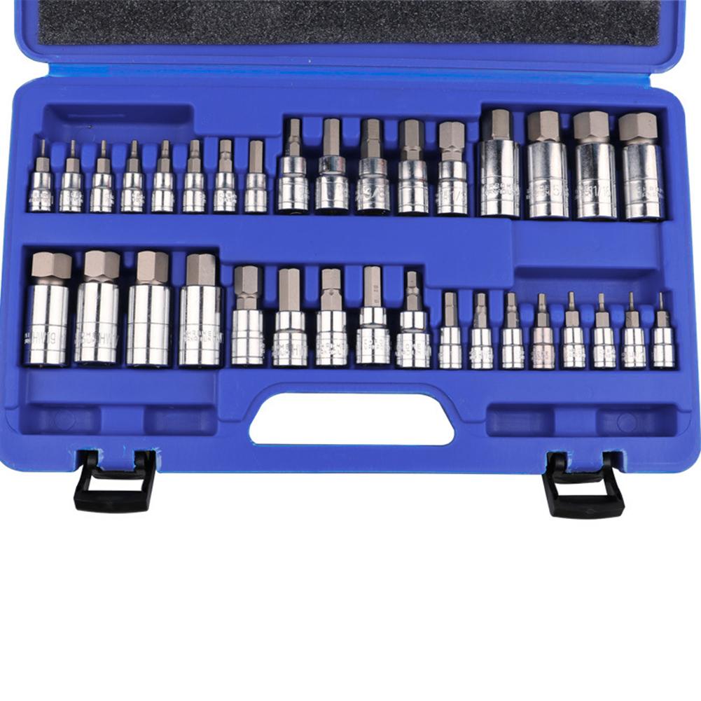 

Инструменты для ремонта автомобилей Набор гильз для комплекта метрических и дюймовых гнезд