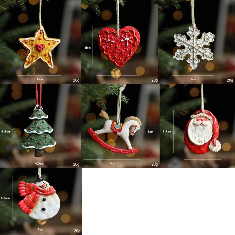 DIY Horse Pendant Ornament Resin Party Decoration Crafts  Merry Christmas Party