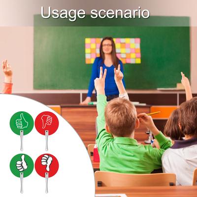 10 Piezas Pulgar Arriba Pulgar Abajo Votación en el Aula Paleta Sí No Paletas Materiales Escolares Paleta Verdadero Falso Paleta de Subasta