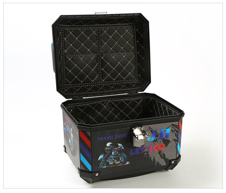 Universal Detachable Motorcycle Tail Box - Large Capacity, Waterproof Rear Trunk for Bikes