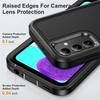 3 In 1 Heavy Armor Defend Phone Case For Samsung Galaxy A16 A06 A15 A14 A54 A26 A36 A56 A17 A27 A37 5G Plastic Frame TPU Cover