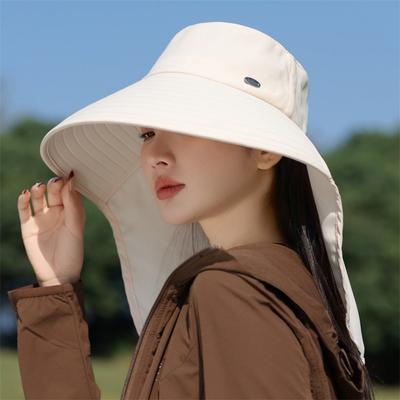 Outdoor Sun Hat Women's Summer Sun Protection Middle-aged and Elderly Bucket Hat UV Protection Shawl Hat Fishing Mountaineering Sun Protection Hat