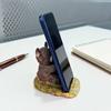 New Creative Highland Cow Mobile Phone Holder Home Porch Decoration Ornament Lazy Mobile Phone Holder