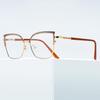 Color-Changing Anti-Blue Light Retro Cat-Eye Glasses with Metal Frame