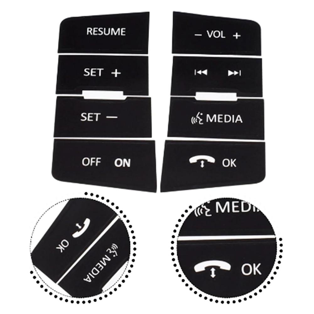 1 Set Steering Wheel Button Repair Decal Stickers For Ford Focus 2008 2009 2010