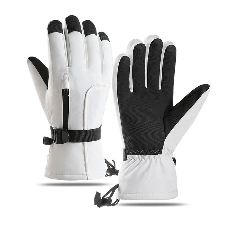Winter Ski Gloves Men Women - Touchscreen Compatible Windproof Waterproof Thermal Lined Anti-Slip Thick Fleece