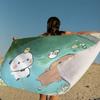 Asciugamano da Spiaggia Carino a Cartone Animato Bubu e Dudu per Bambini Personalizzato Regalo per Bagno Piscina Vacanze Regalo per Festa Picnic