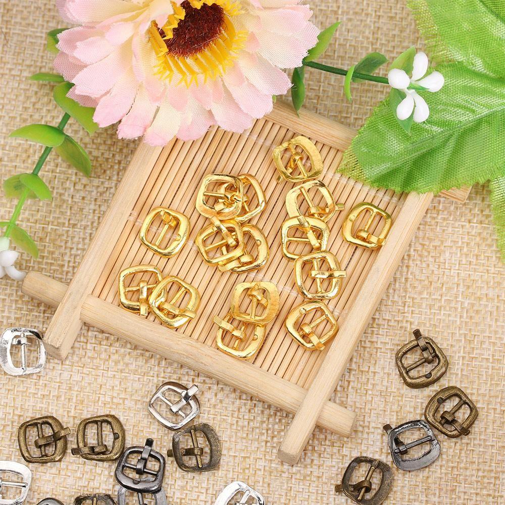 7mm 4 Colors Mini Ultra-small Diy Dolls Buckles Doll Bags Accessories Belt Buttons Tri-glide Buckle