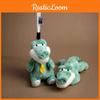 Green Cute Cartoon Sitting Crocodile Plush Toy Pendant For Bag Decoration