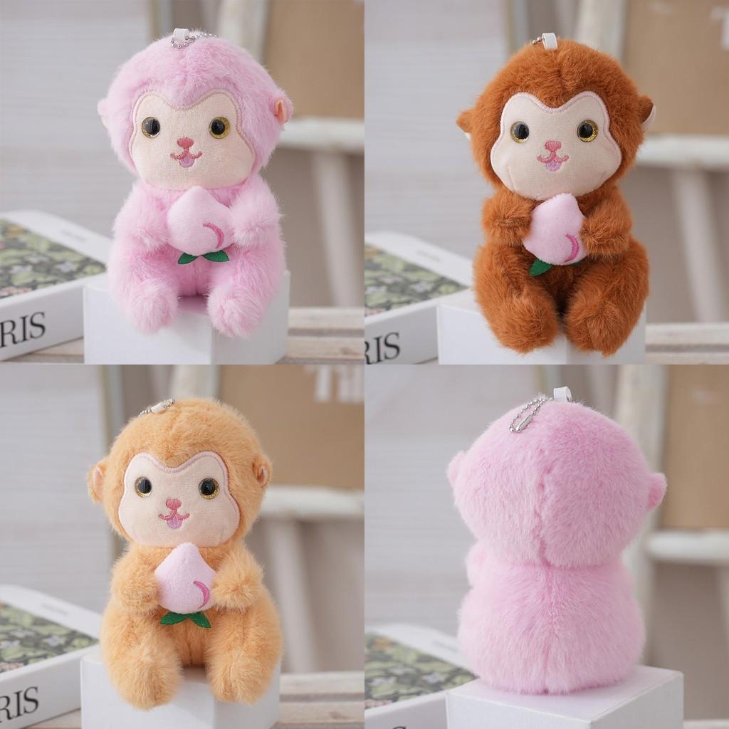 Soft Monkey Plush Keychain Pendant Figure Cotton Backpack Accessory Collecting
