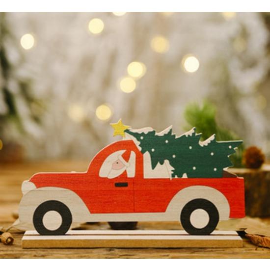 Cartoon LED Licht Schneehaus Holzornament Weihnachtsbaumdeko DIY Hängeanhänger Weihnachten Neujahrsparty Zuhause Navidad Deko