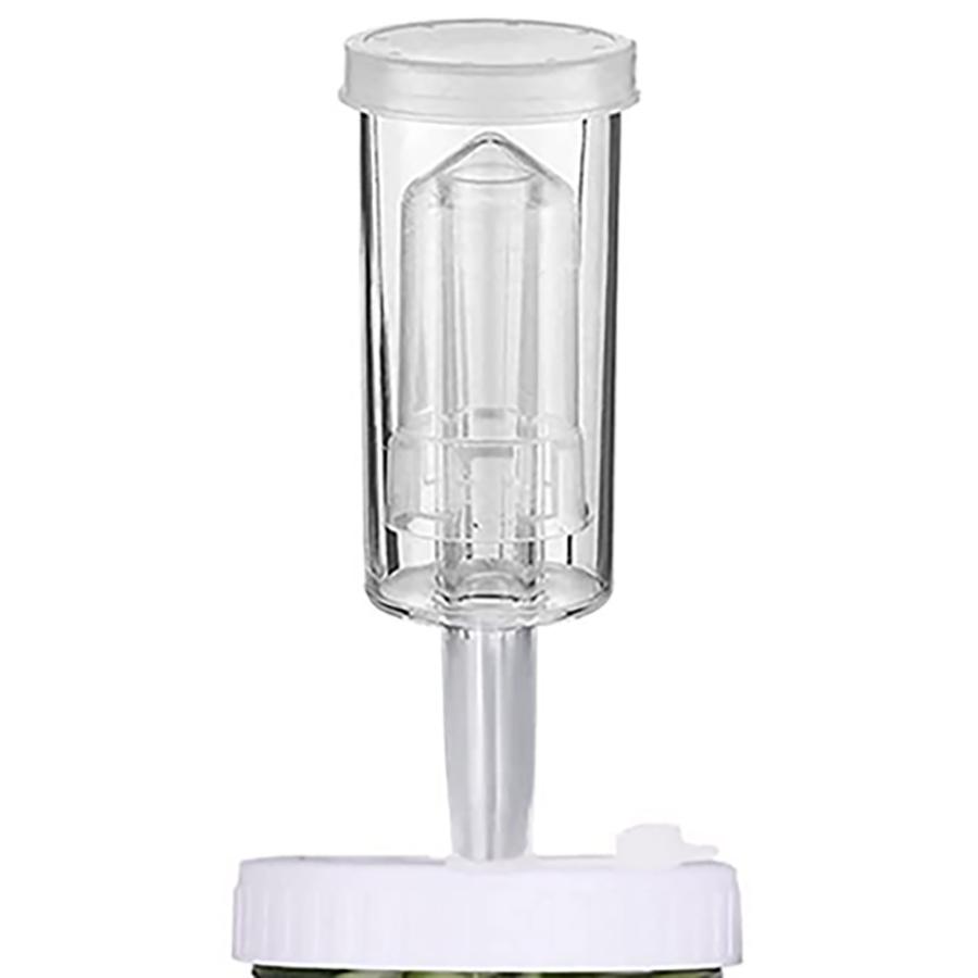 Fermentation Lids Plastic Fermenting Lid with Airlock Fermentation Lids for Wide Mouth Mason Jars (Jars Not Included)