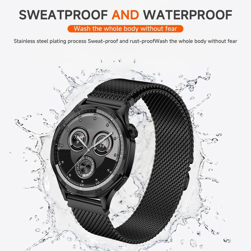 18/20/22mm Milanese Loop Strap For Huawei Watch GT6Pro 5 4 GT5Pro 46mm Metal Parachute Buckle For Samsung Galaxy Watch 7 6 4 4
