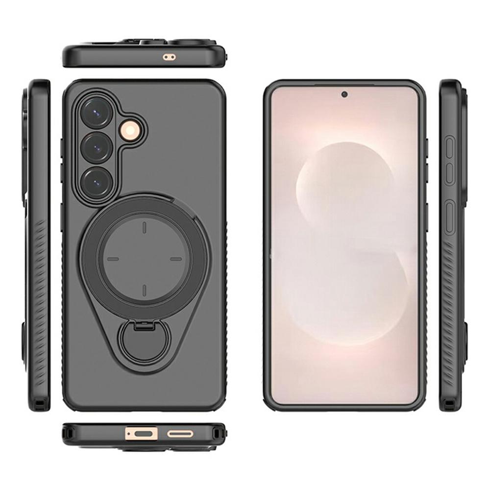 For Samsung Galaxy S26+ Magnetic Case Rotating Kickstand TPU PC Phone Cover