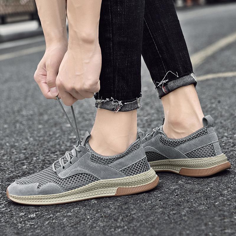 Сетчатые дышащие нескользящие повседневные кроссовки мужская обувь для активного отдыха — фото 5