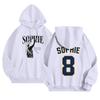 Unisex Lightweight Long Sleeve Pullover Hoodie with Pocket and Print for Casual Wear