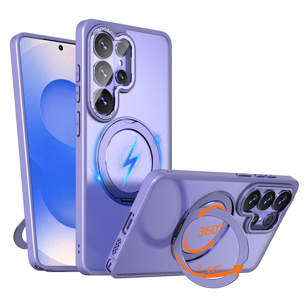 For Samsung Galaxy S26 Ultra Magnetic Case TPU + Acrylic Kickstand Phone Cover