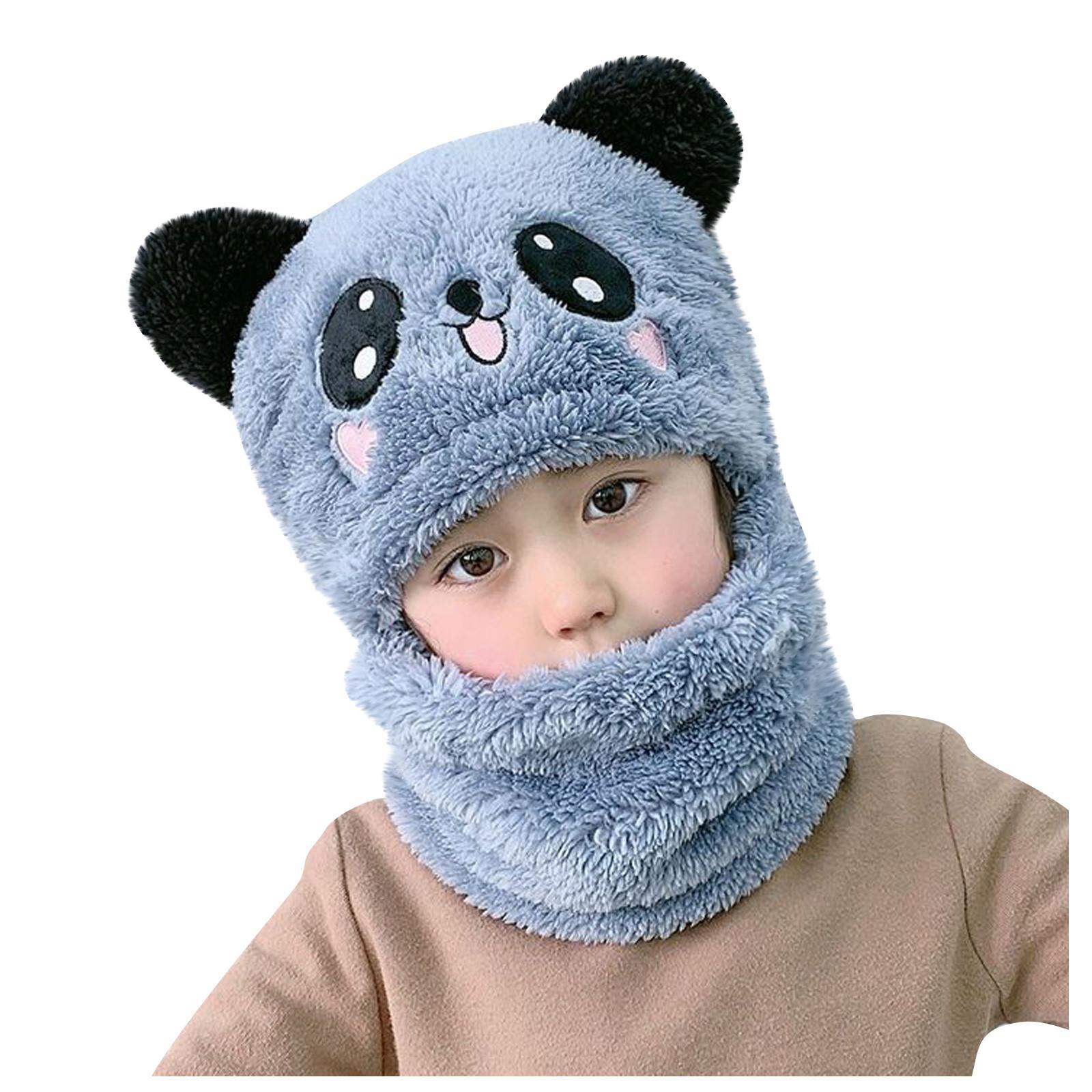 

Шапка-комбинезон для девочек и мальчиков, осенние и зимние шапки, утепленная утепленная крышка для лица и ушей, защитная шапка