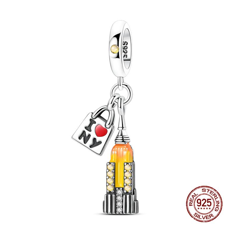 Original Charm Copper Fruit Four-Leaf Clover Series Charm Bead Fit 3Mm Original Bracelet For Women Diy Jewelry Gift