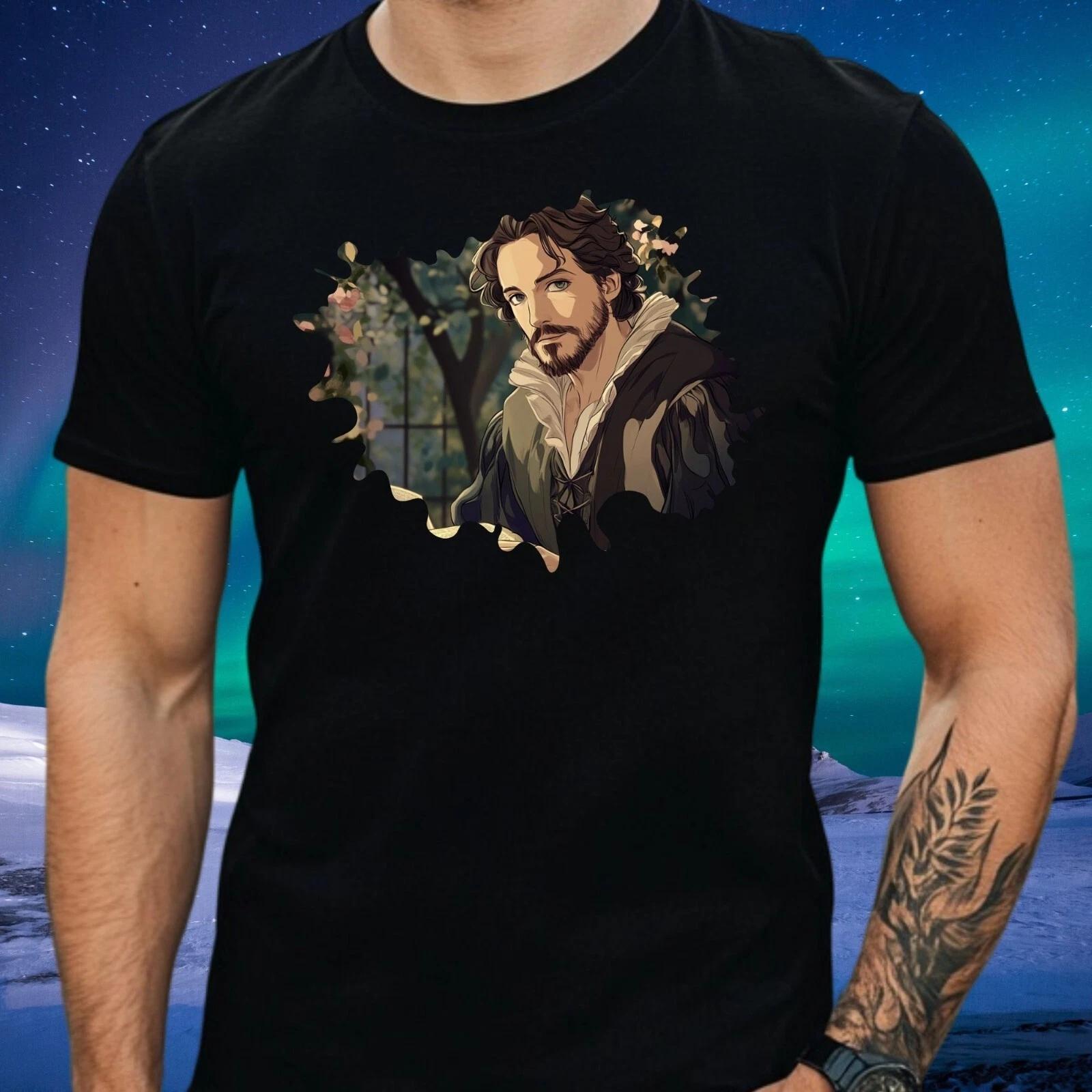 T-Shirt Herren Shakespeare Anime Motiv Baumwolle Größe XS bis 5XL XXXXL